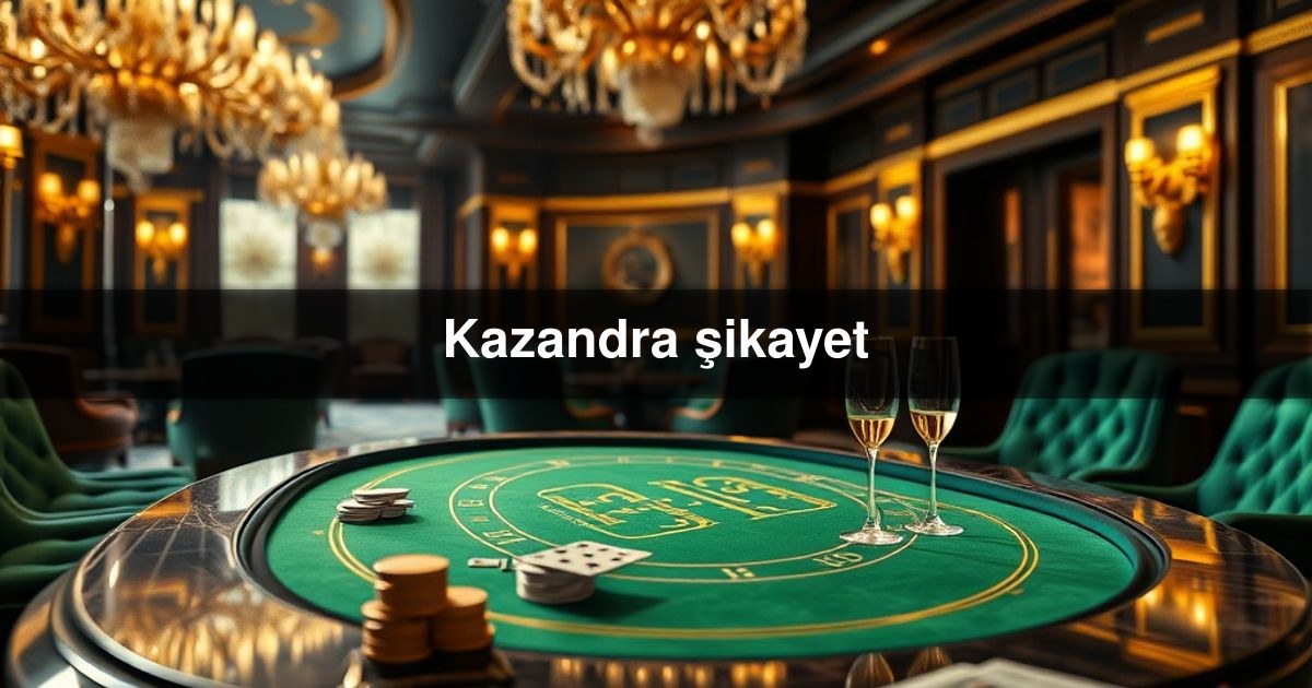 Kazandra şikayet